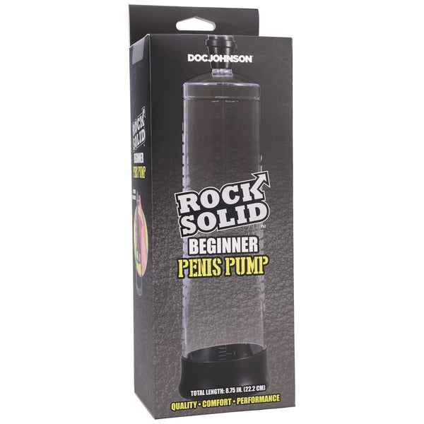 Rock Solid - Beginner Penis Pump - Black/clear - TruLuv Novelties