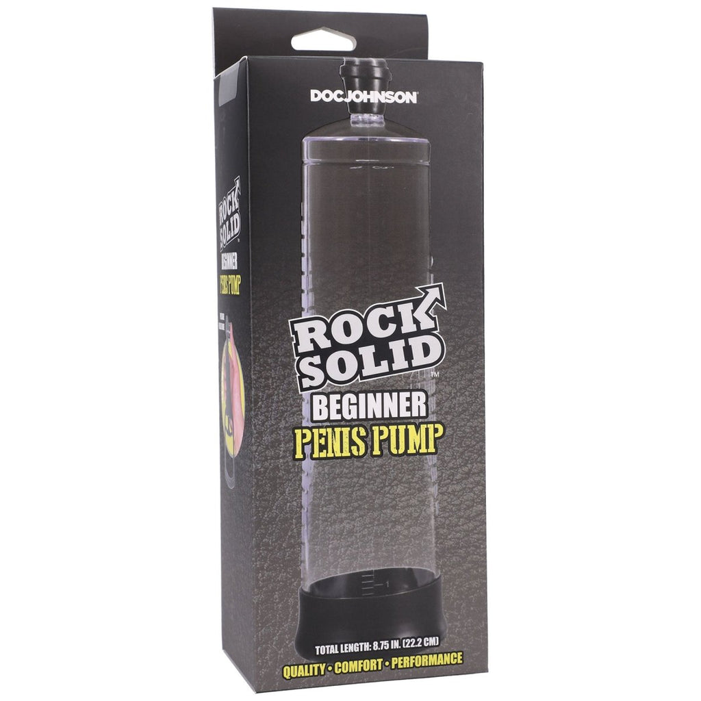 Rock Solid - Beginner Penis Pump - Black/clear - TruLuv Novelties