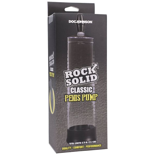 Rock Solid - Classic Penis Pump - Black/clear - TruLuv Novelties