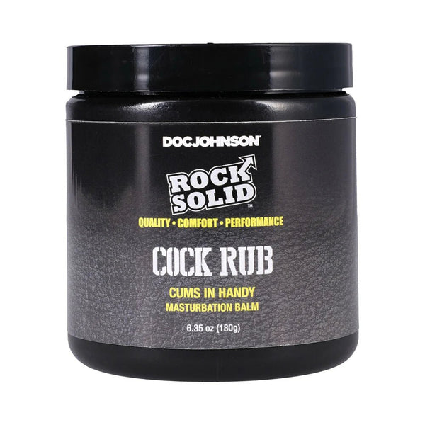 Rock Solid Cock Rub Cums In Handy Masturbation Balm 6.35 oz. - TruLuv Novelties