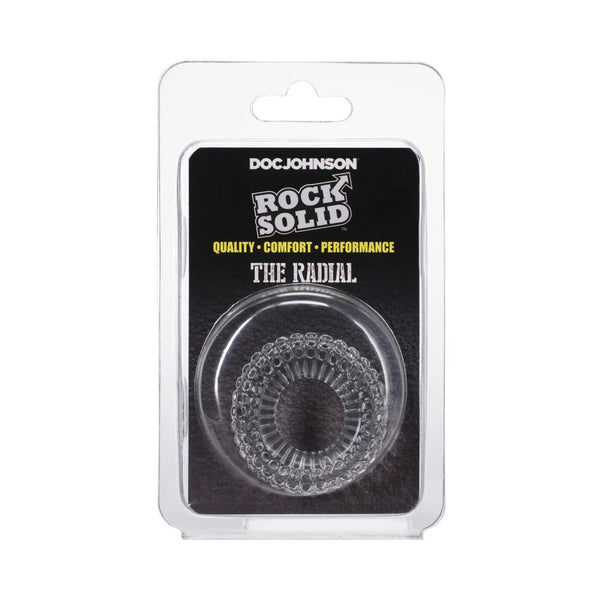 Rock Solid Radial Clear C Ring in a Clamshell - TruLuv Novelties