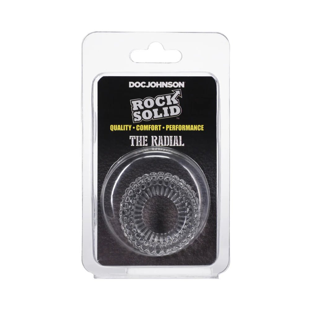 Rock Solid Radial Clear C Ring in a Clamshell - TruLuv Novelties
