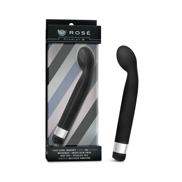 Rose Scarlet G Slimline G - Spot Vibrator Black - TruLuv Novelties