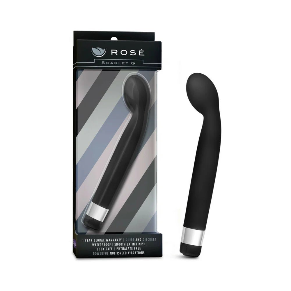 Rose Scarlet G Slimline G - Spot Vibrator Black - TruLuv Novelties