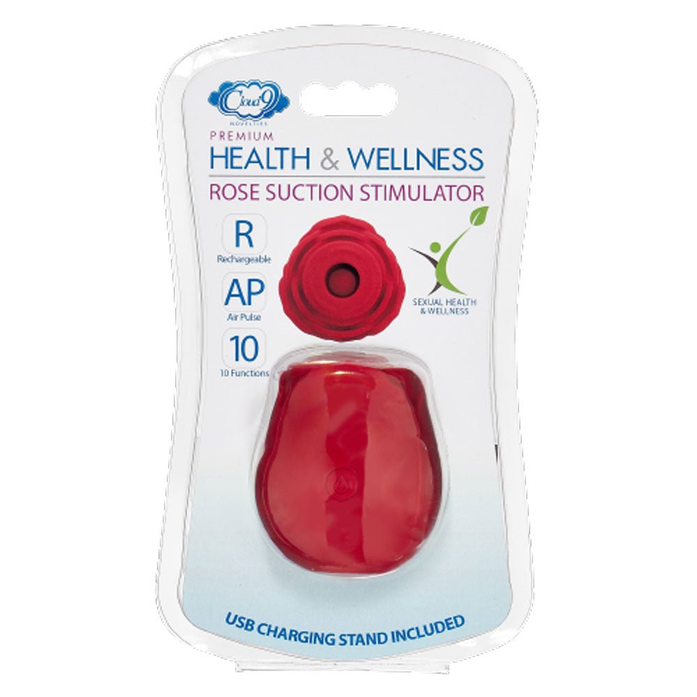 Rose Suction Stimulator - Red - TruLuv Novelties