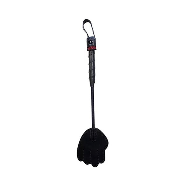 Rouge Mini Leather Hand Riding Crop Black - TruLuv Novelties