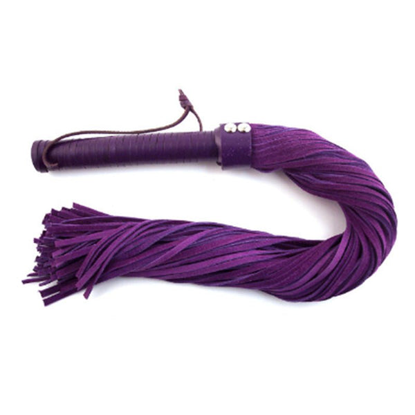 Rouge Suede Flogger Black/Purple - TruLuv Novelties
