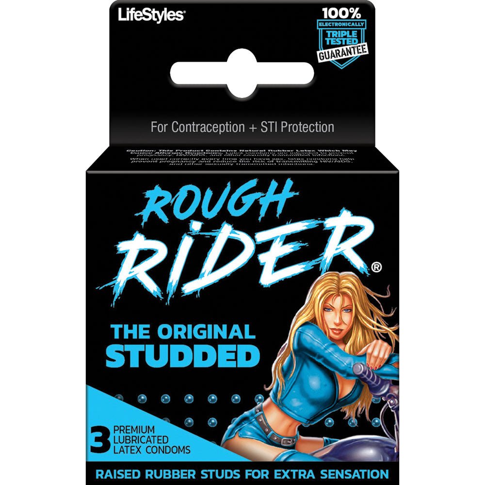 Rough Rider - Original Studded - 3 Pack - TruLuv Novelties