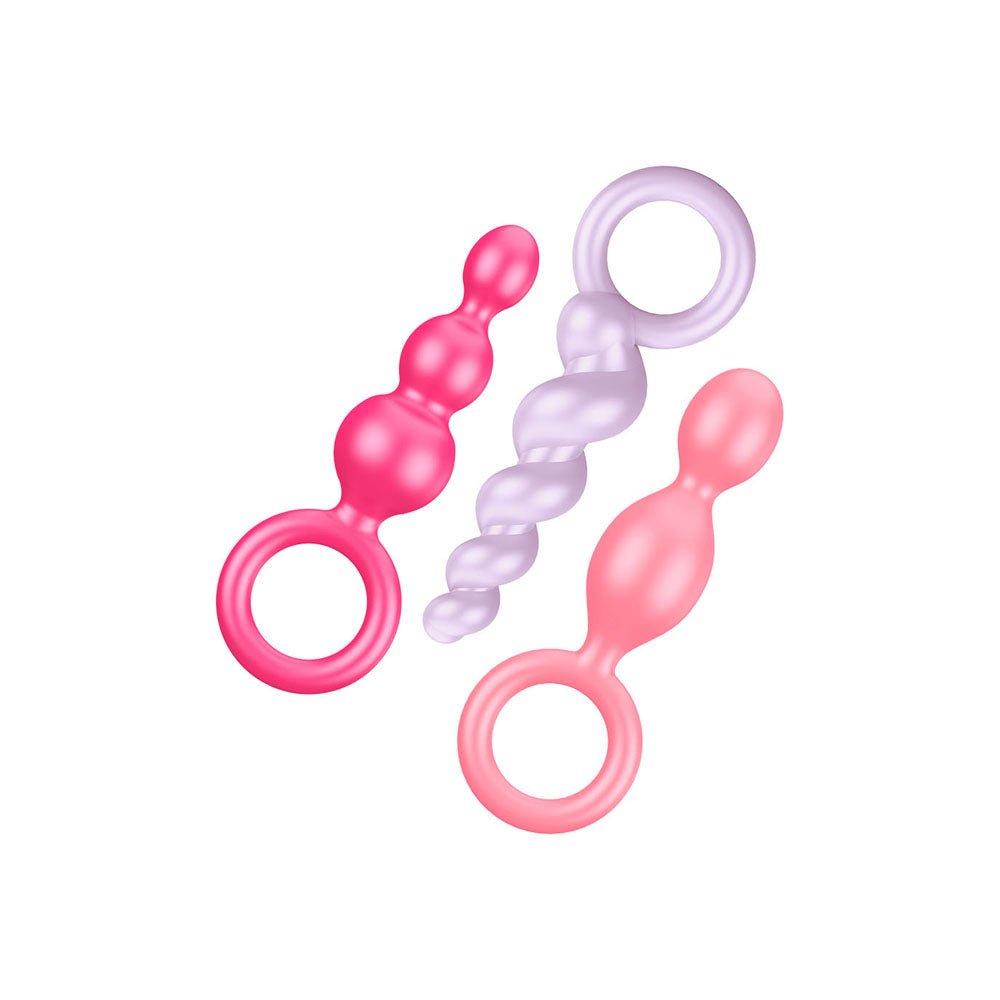 Satisfyer Booty Call 3 Piece Set - Multi Colored - TruLuv Novelties