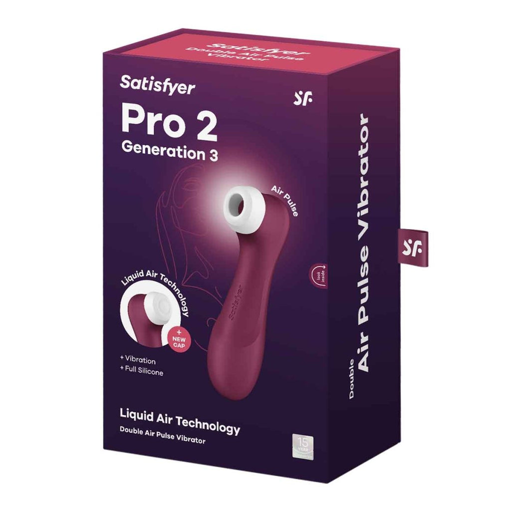Satisfyer Pro 2 Generation 3 Liquid Air Technology - Red Wine - TruLuv Novelties