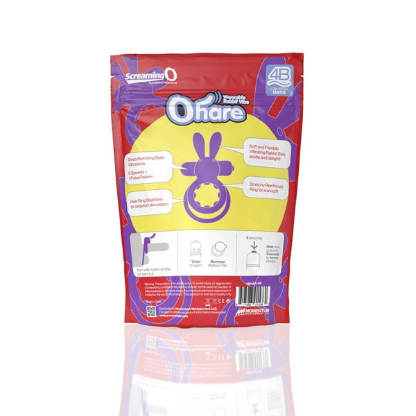 Screaming O 4b - Ohare Wearable Rabbit Vibe - Grape - TruLuv Novelties