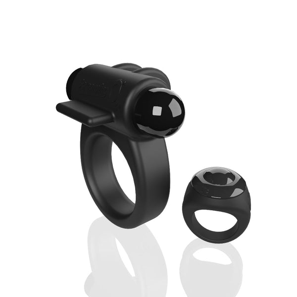 Screaming O Remote Controlled Switch Vibrating Ring - Black - TruLuv Novelties