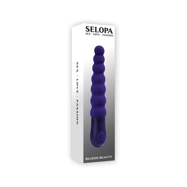 Selopa Beaded Beauty Silicone Vibrator Purple - TruLuv Novelties