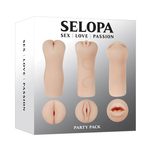 Selopa Party Pack 3 - Piece Stroker Pack Light - TruLuv Novelties