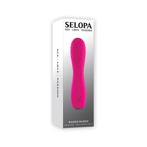 Selopa Razzle Dazzle Rechargeable Vibe Silicone Pink - TruLuv Novelties