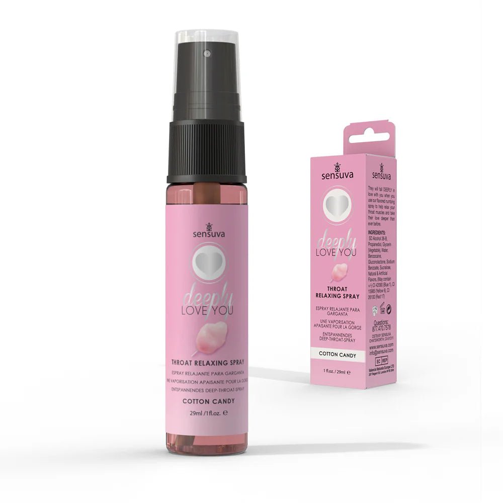 Sensuva Deeply Love You Throat Relaxing Spray Cotton Candy 1 oz. - TruLuv Novelties