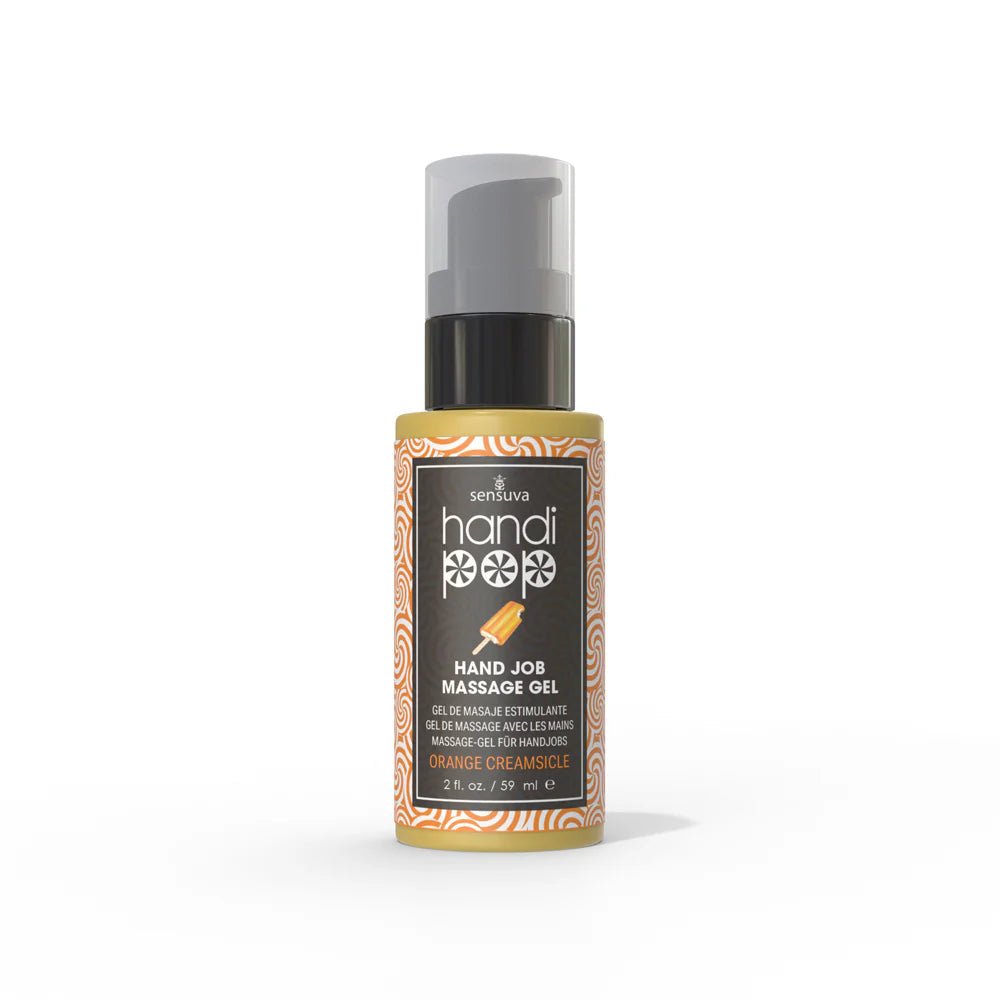 Sensuva HandiPop Edible Hand Job Massage Gel Orange Creamsicle 2 oz. - TruLuv Novelties