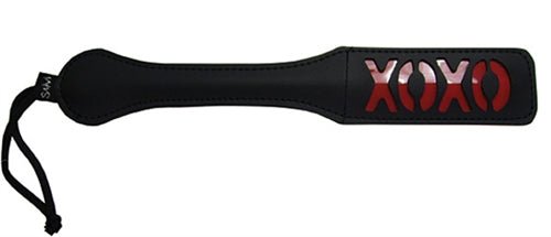 Sex and Mischief Xoxo Paddle - Black - TruLuv Novelties