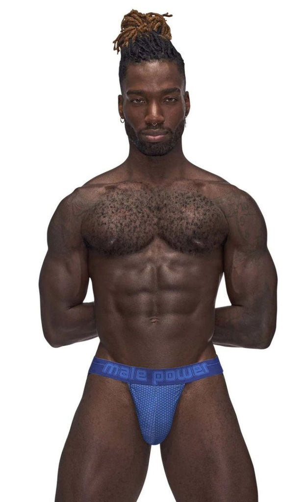 Sexagon Strappy Ring Jock - Royal - TruLuv Novelties