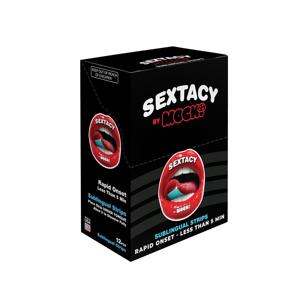 Sextacy by Mochi Sublingual Strip - 12 Pack Display - TruLuv Novelties