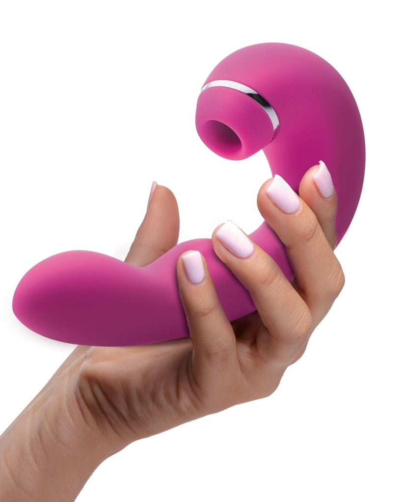 Shegasm 5 Star 10x Tapping G-Spot Vibe With Suction - Pink - TruLuv Novelties