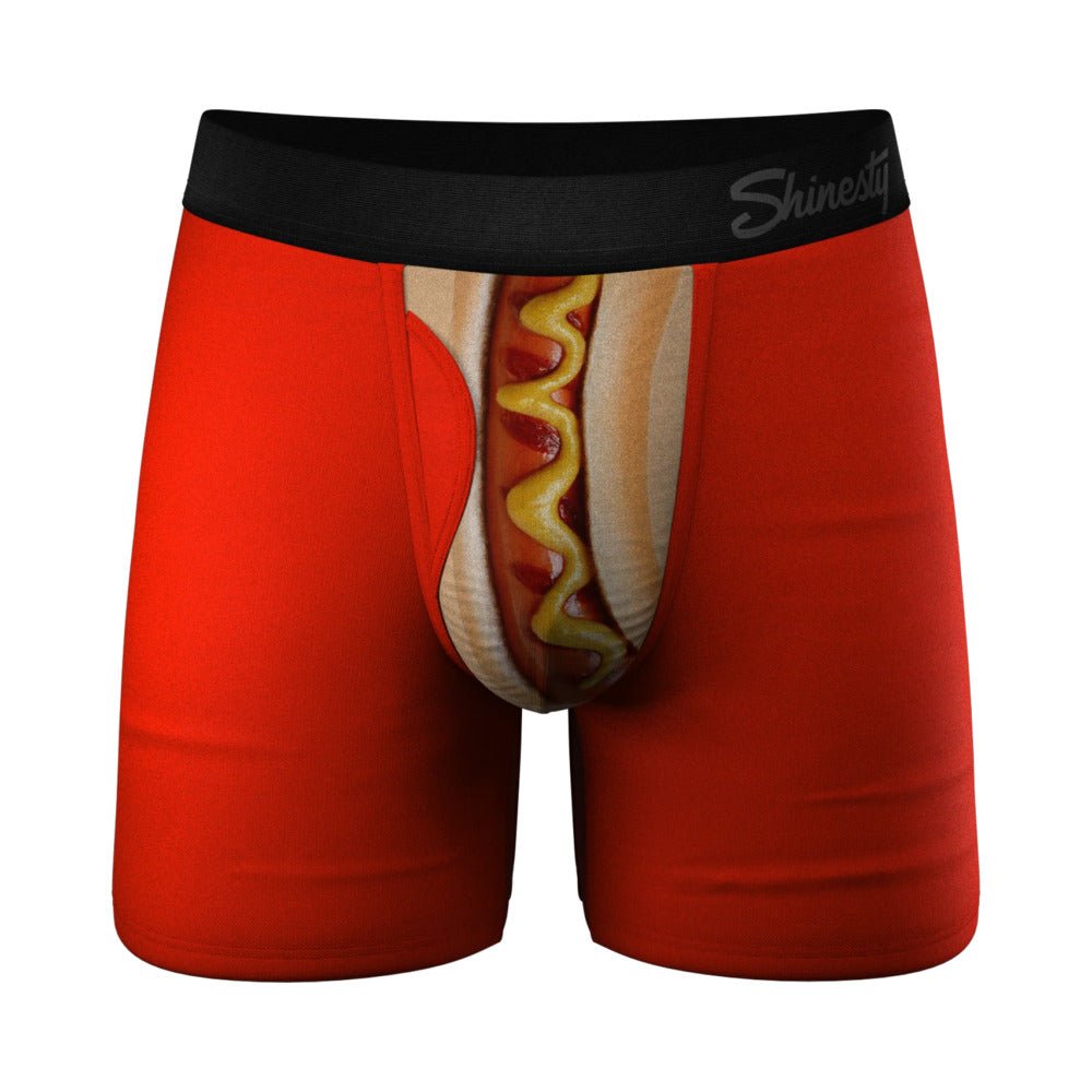 Shinesty The Coney Islands Hot Dog Ball Hammock Pouch Underwear with Fly 4XL - TruLuv Novelties