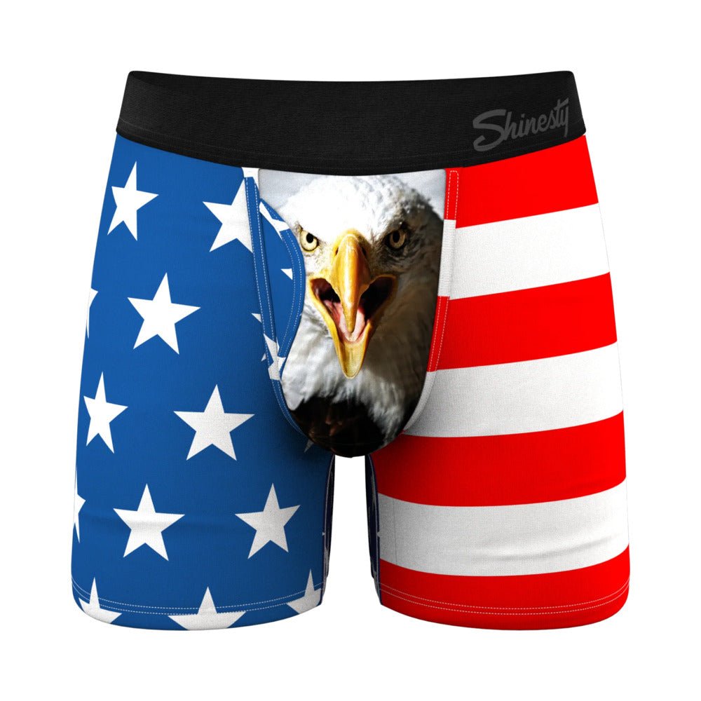 Shinesty The Mascot American Flag Ball Hammock Pouch Underwear with Fly 2XL - TruLuv Novelties