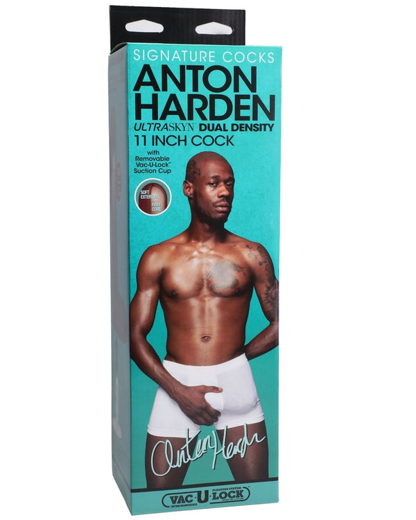 Signature Cocks - Anton Harden - 11 Inch Ultraskyn Cock With Removable Vac - U - Lock Suction Cup - TruLuv Novelties