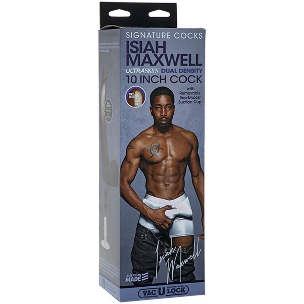 Signature Cocks - Isiah Maxwell - 10 Inch Ultraskyn Cock With Removable Vac-U-Lock Suction Cup - TruLuv Novelties