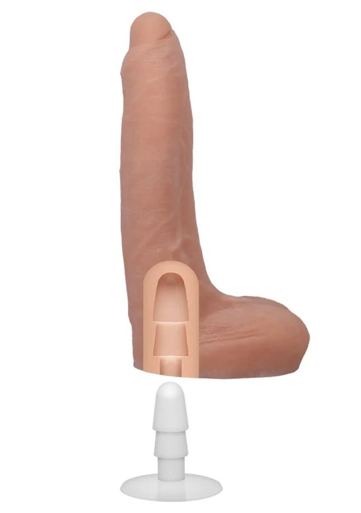 Signature Cocks - Owen Gray - 9 Inch Ultraskyn Cock With Removable Vac-U-Lock Suction Cup - Skin Tone - TruLuv Novelties
