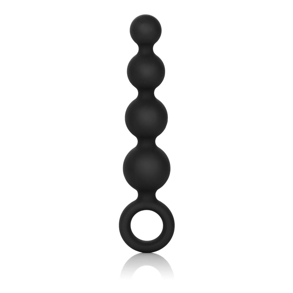 Silicone Booty Beads - Black - TruLuv Novelties