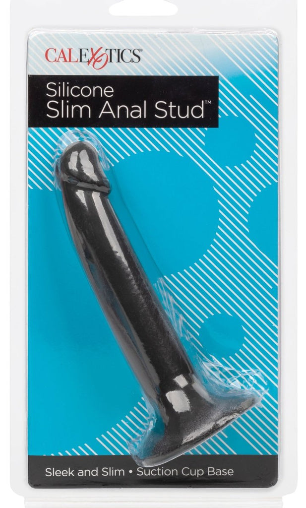 Silicone Slim Anal Stud - Black - TruLuv Novelties