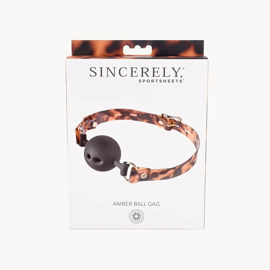 Sincerely Amber Ball Gag - TruLuv Novelties