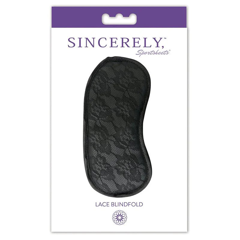 Sincerely, Sportsheets Lace Blindfold Black - TruLuv Novelties