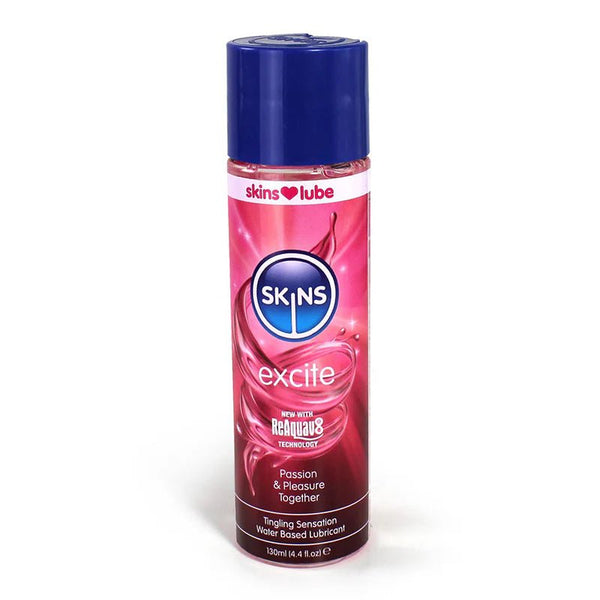 Skins Excite Tingling Water - Based Lubricant 4 oz. - TruLuv Novelties