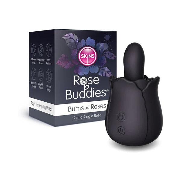 Skins Rose Buddies Bums n' Roses Black - TruLuv Novelties