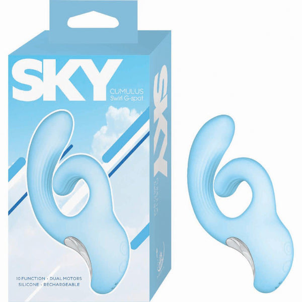 Sky Cumulus Swirl G Spot - Blue - TruLuv Novelties