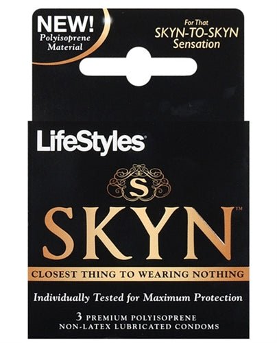 Skyn Original - Non-Latex Lubricated Condoms - 3 Pack - TruLuv Novelties