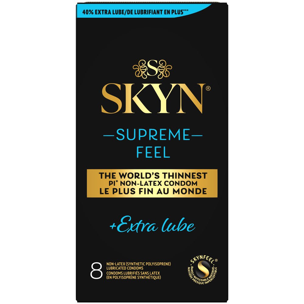 Skyn Supreme Feel Extra Lube Condoms 8pk - TruLuv Novelties