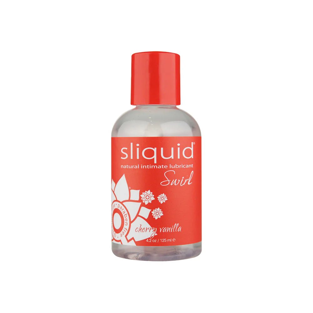 Sliquid Swirl Cherry Vanilla Flavored Lubricant 4.2 oz. - TruLuv Novelties