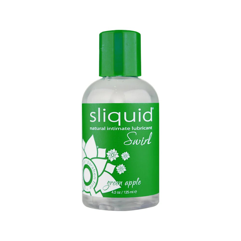 Sliquid Swirl Green Apple Tart Flavored Lubricant 4.2oz - TruLuv Novelties