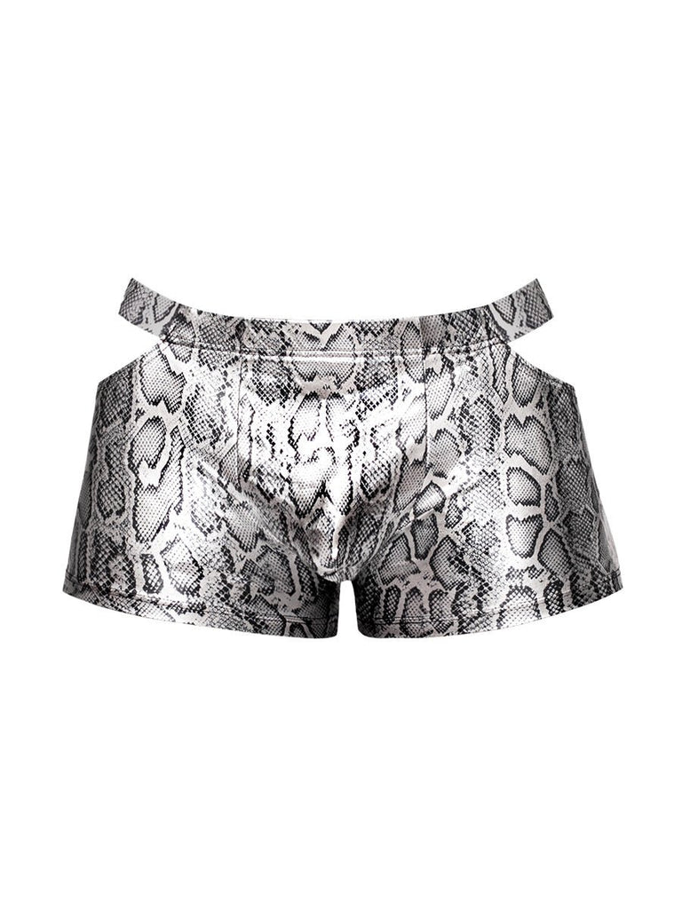 s'naked Pouch Short - Small - Silver/black - TruLuv Novelties