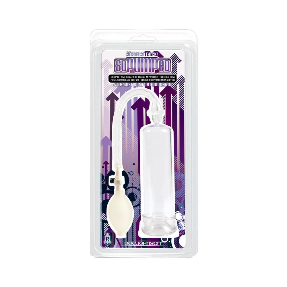 So Pumped Penis Pump without Sleeve (Clear) - TruLuv Novelties