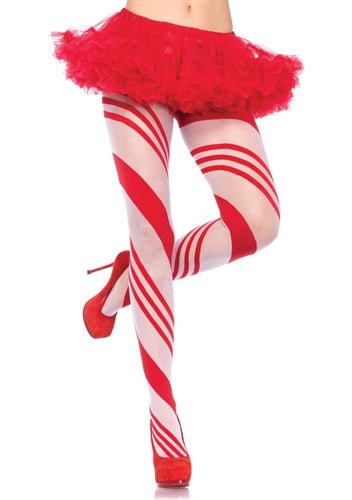 Spandex Sheer Candy Striped Pantyhose - TruLuv Novelties