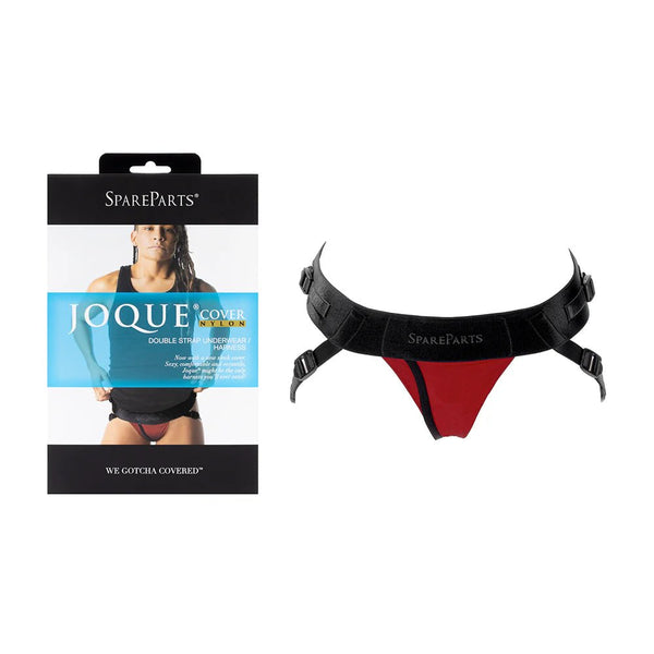 SpareParts Joque Cover Underwear Harness Red (Double Strap) Size B Nylon - TruLuv Novelties