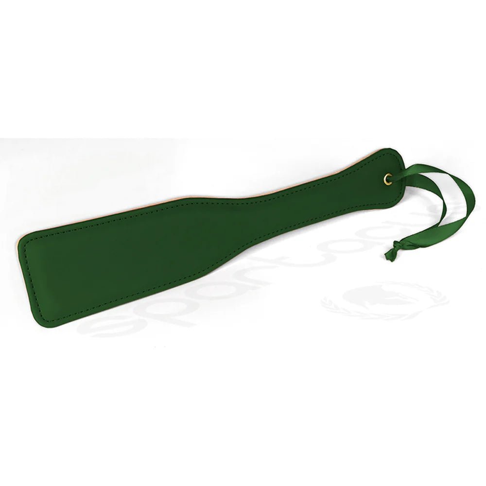 Spartacus Green PU Paddle With Reverse Plush - TruLuv Novelties