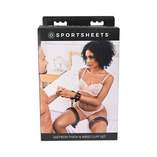 Sportsheets Saffron Adjustable Thigh & Wrist Cuff Set - TruLuv Novelties