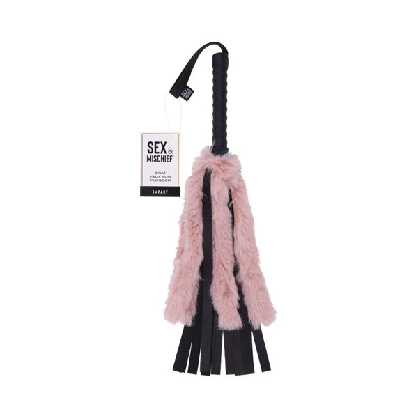 Sportsheets Sex & Mischief Brat Faux Fur Flogger - TruLuv Novelties