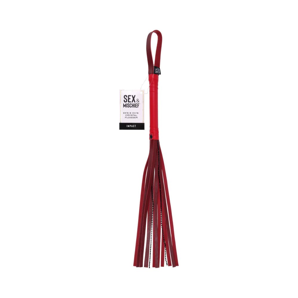 Sportsheets Sex & Mischief Ex's & Oh's Crystal Flogger - TruLuv Novelties