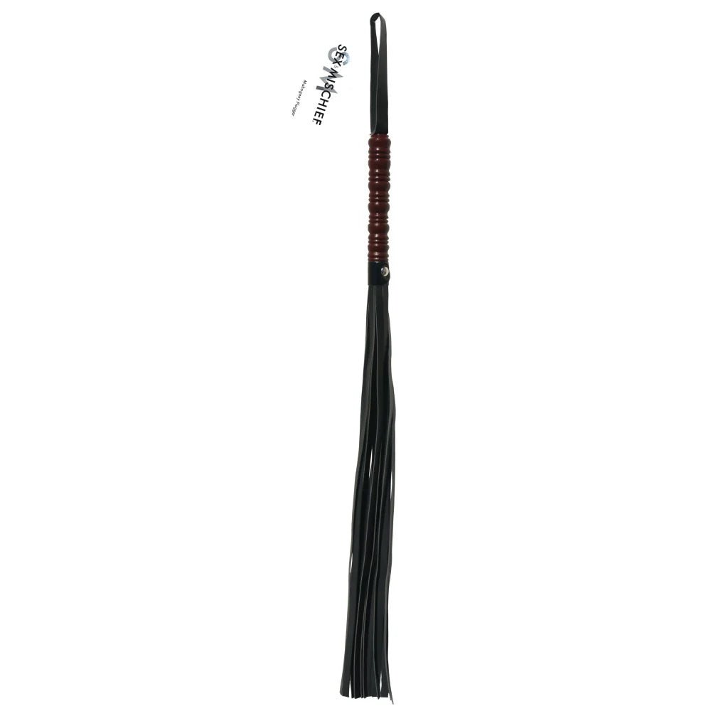 Sportsheets Sex & Mischief Mahogany Flogger Black - TruLuv Novelties